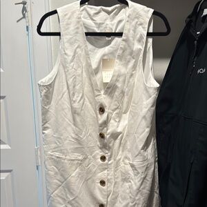 A New Day Cream Sleeveless Vest